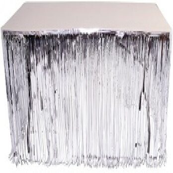 Silver table decorator 420x75cm