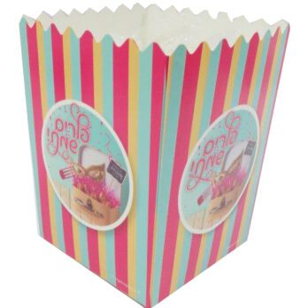 8pk multi colour popcorn box 10.5×14.5cm
