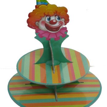 clown cupcake stand