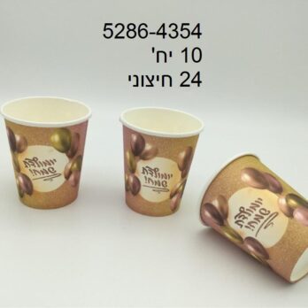Yoim Ledet Sameach balloon cups 10pk