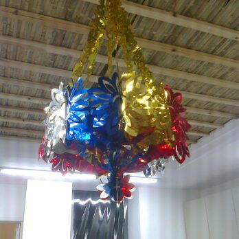 Coloured chandelier