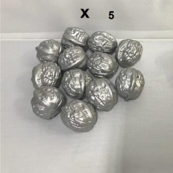 12pc Silver nut bag