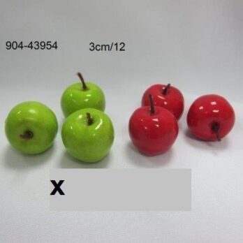 3cm Mini green Apples 12pk