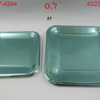 9” aqua plates