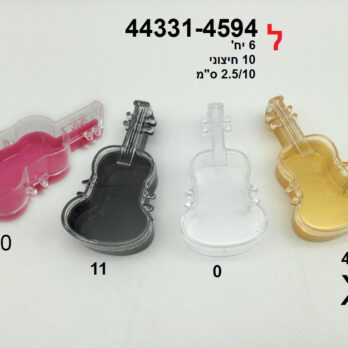10×2.5cm clear fillable guitar