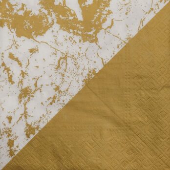 Napkins Gold/ marble style