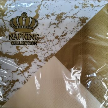 Marble Gold/ Cream napkin 20pk